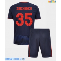 Camisa de time de futebol Nottingham Forest Oleksandr Zinchenko #35 Replicas 3º Equipamento Infantil 2025-26 Manga Curta (+ Calças curtas)